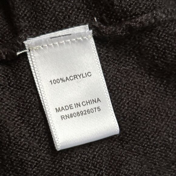 Birch NY Cowl Neck Sweater Top Black Fringe Long Sleeve Women's Small NWOT‎ - Picture 10 of 11